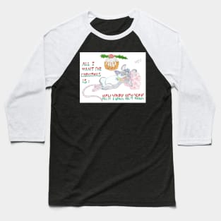 Fat Rat enjoys Christmas in New York Baseball T-Shirt